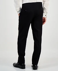 Alfani Men's Classic-Fit Stretch Black Tuxedo Pants, Created for Macy's