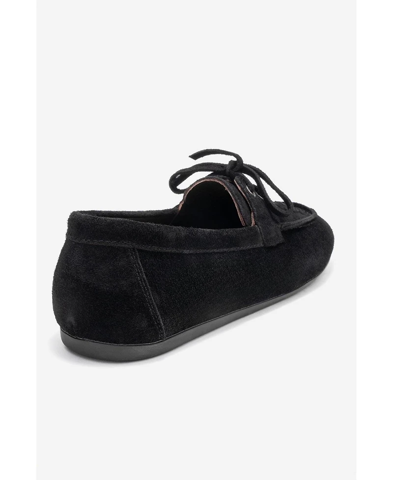 Forever & Always Shoes Lorven Leather Lace Up Loafer (Women)