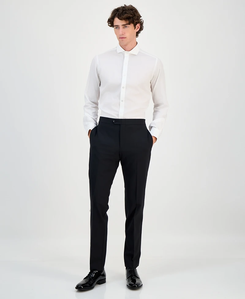 Bar Iii Men's Slim-Fit Faille-Trim Tuxedo Pants, Created for Macy's