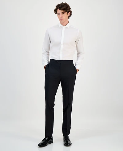 Bar Iii Men's Slim-Fit Faille-Trim Tuxedo Pants, Created for Macy's