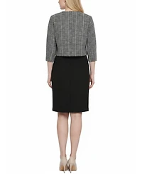Ny Collection Petite 2 Piece Jacket and Dress Set