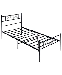 Gymax Twin Xl Metal Platform Bed Frame Heavy-duty Steel Slat Support with Storage