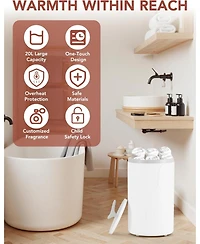 Cowsar 20L Heated Towel Bucket with Fragrance Tray
