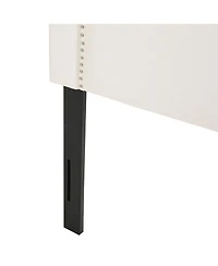 Streamdale Furniture Streamdale Button-Accented Headboard with Iron Legs