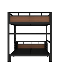 Streamdale Furniture Full over Full Metal Bunk Bed, Separable