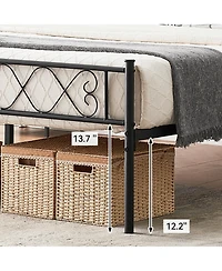 gaomon Modern Bed Frame, Metal Platform with Headboard and Footboard