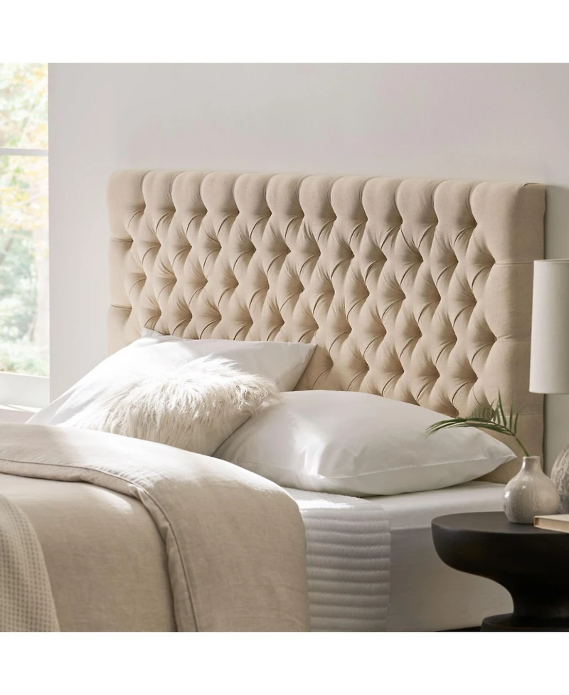 Streamdale Furniture Bierman Headboard Contemporary Style, Plush Upholstery