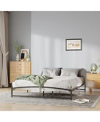 gaomon Queen Size 6 Inch Metal Platform Bed Frame Heavy Duty Slats Underbed Storage Noise-Free Non-Slip