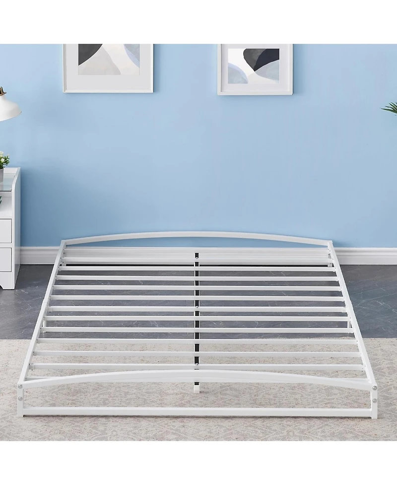 gaomon Queen Size Low 6 Inch Heavy Duty Metal Platform Mattress Foundation Noise-Free Bed Frame