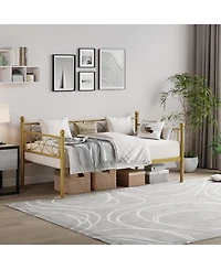 Gaomon Easy Assembly Daybed Twin Size Metal Daybed Space Saving, for Living Room