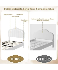 gaomon Twin Upholstered Bed Frame with Storage Drawer and Smart Led Headboard