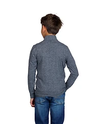 Tailorbyrd Boys Brushed Melange Super Soft Quarter Zip