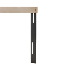 Simplie Fun Contemporary Button-Tufted Upholstered Headboard with Nailhead Accents