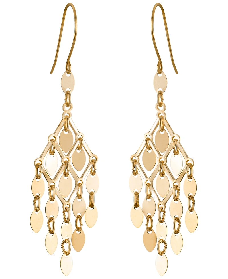 Macy's Chandelier Dangler Earrings in Gold