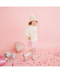 Sweet Wink Big Girls Mini Sequin Hearts Valentine's Day Tutu