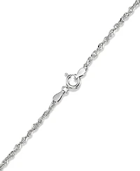 Macy's Marcasite Purple Glass (15 ct. t.w.) Heart Pendant Necklace in Sterling Silver