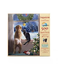 SunsOut Impatient 500 piece Jigsaw Puzzle for Adults Christmas