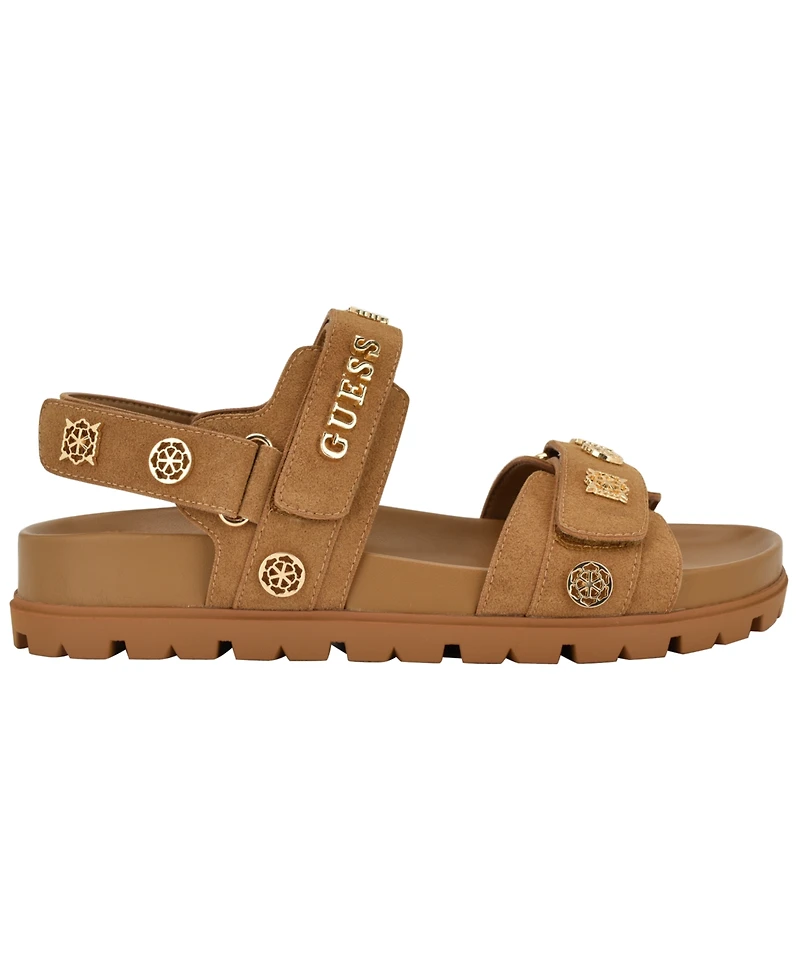 Guess Women's Florizy Lug Sole Footbed Sandal