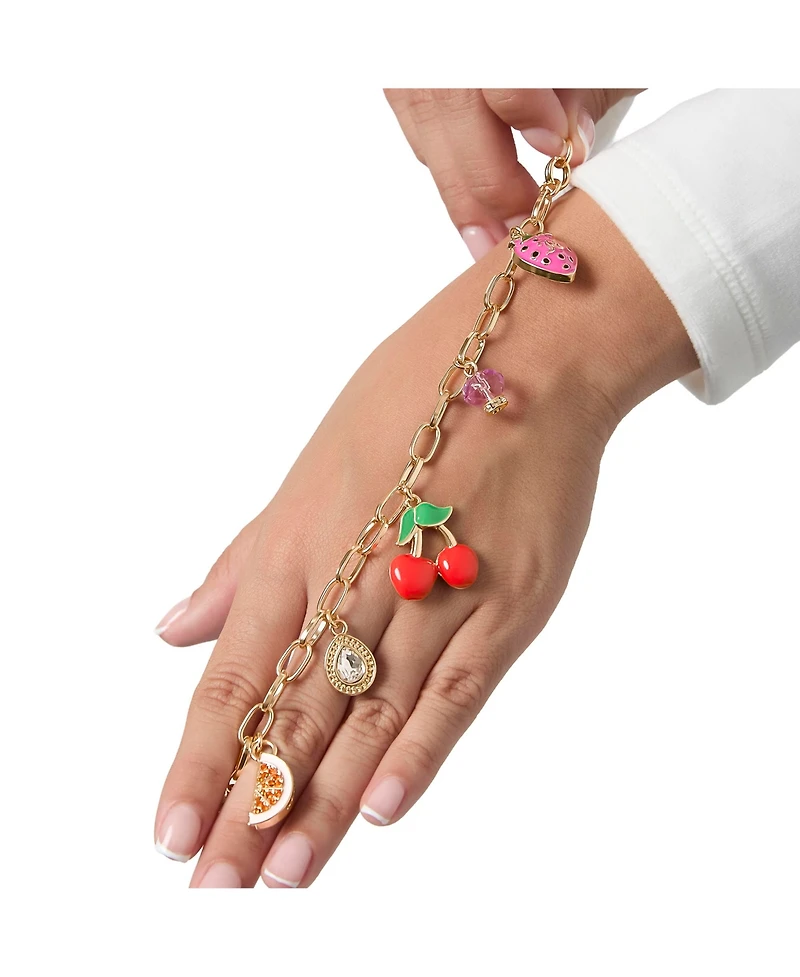 Juicy Couture Cherry & Fruit Charm Bracelet