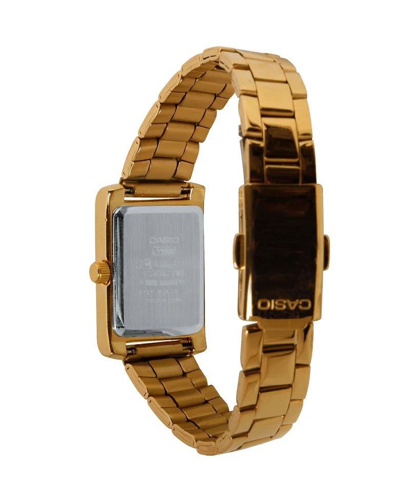 Casio Women's Japanese Quartz Gold-Tone Stainless Steel Watch, 21mm