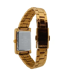 Casio Women's Japanese Quartz Gold-Tone Stainless Steel Watch, 21mm