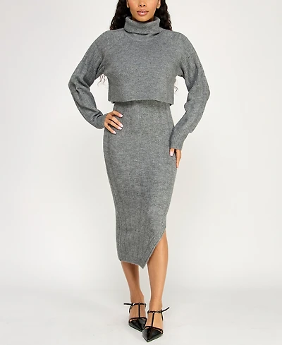 Bcx Juniors' Turtle Neck Sweater Dress