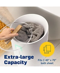 Live Fine Towel Warmer, Large Bucket Style Towel Heater with Led Display, Adjustable Timer, & More!