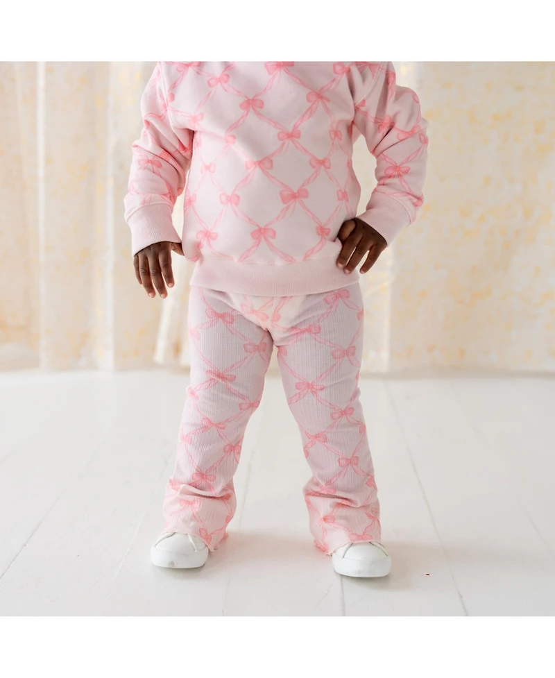 Sweet Wink Big Girls Bow Trellis Sweatshirt