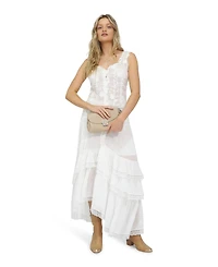 Belle & Bloom Women's Future Lover Lace Button Up Blouse