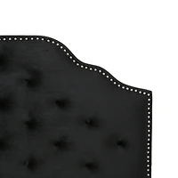 Simplie Fun Elegant Button Tufted Diamond Stitched Headboard with Easy Assembly