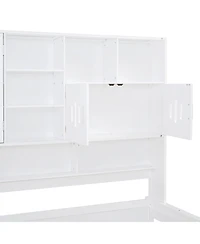 Streamdale Furniture Twin Daybed with Drawers, Cabinet, and Shelf