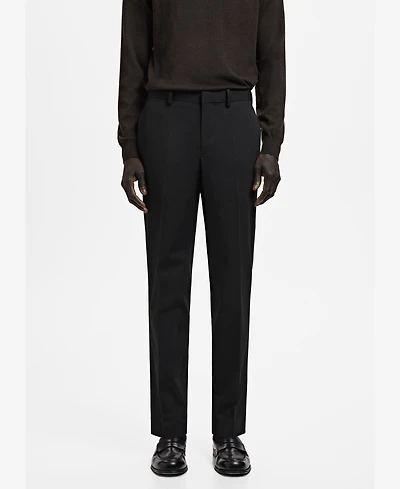 Mango Men's Stretch Fabric Super Slim-Fit Suit Pants