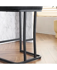 Streamdale Furniture Grey Button-Tufted Bar Stool Set (2