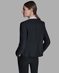 Bcbg Women's Long-Sleeve One Button Jacket