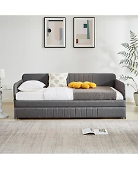 Streamdale Furniture Daybed, sofa bed metal framed with trundle