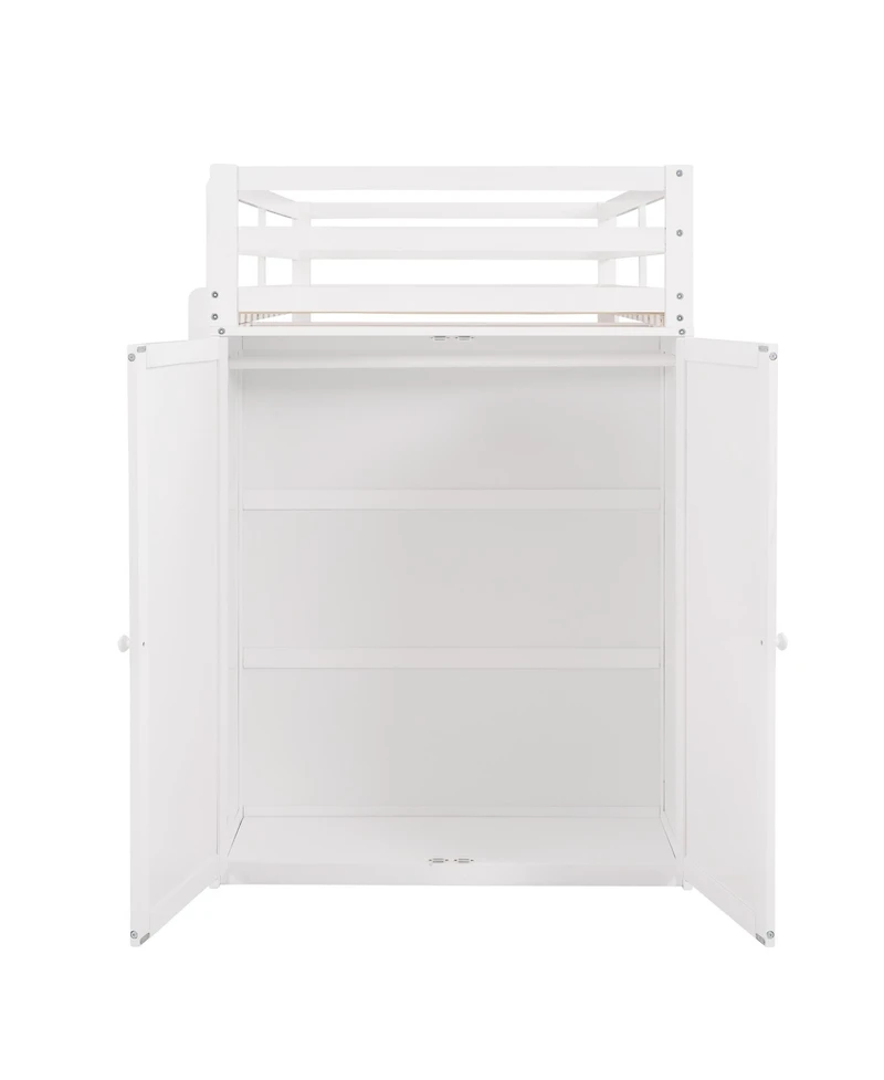 Streamdale Furniture Twin Loft Bed with Drawers