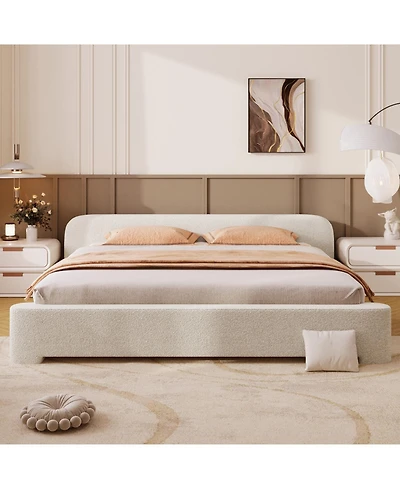 Streamdale Furniture Cozy Bouce Upholstered Bed - A Dreamy Addition to Your Bedroom King