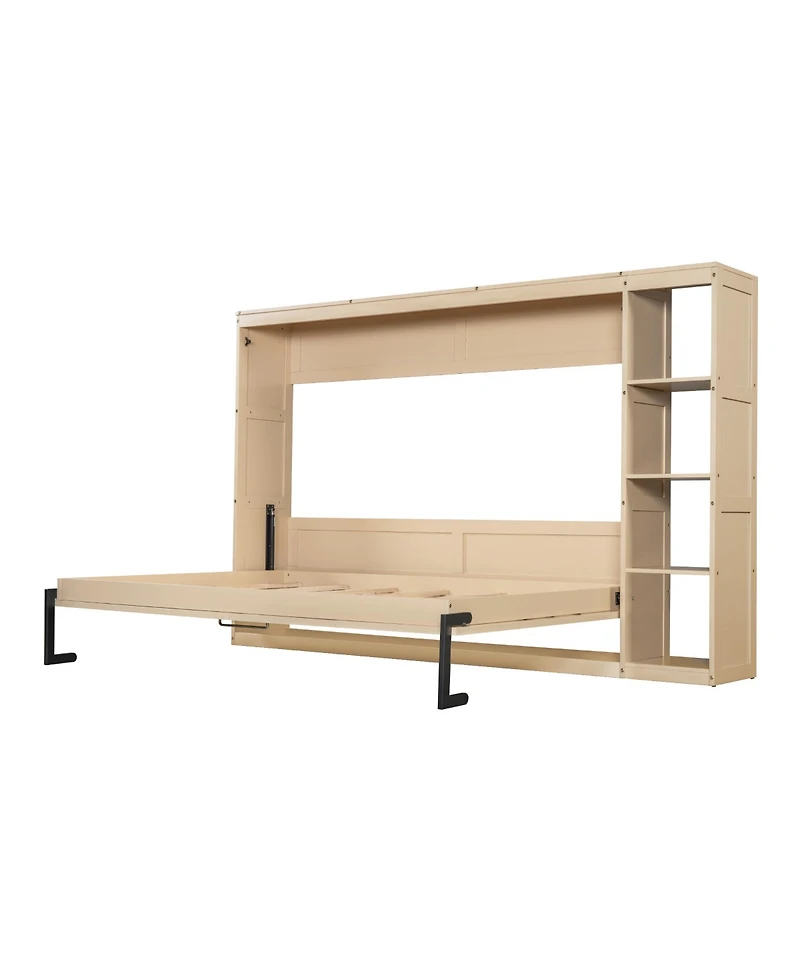 Streamdale Furniture Full Size Murphy Bed with Bookshelf