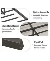 Streamdale Furniture Single Bed Frame with Storage Headboard & Charging Station