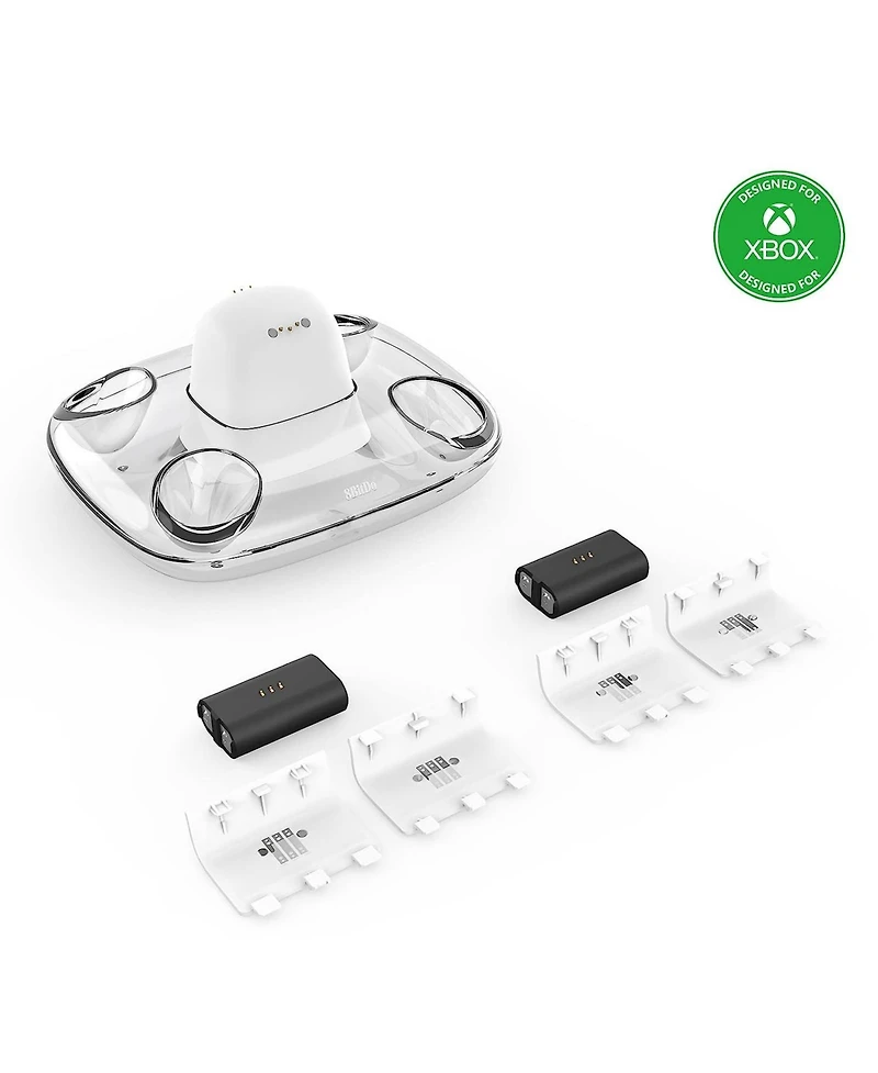 8Bitdo Dual Magnetic Charging Dock Station for Xbox Series X|S & Xbox One Controllers - White