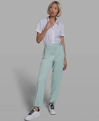 Karl Lagerfeld Paris Women's Cropped Cargo Pants