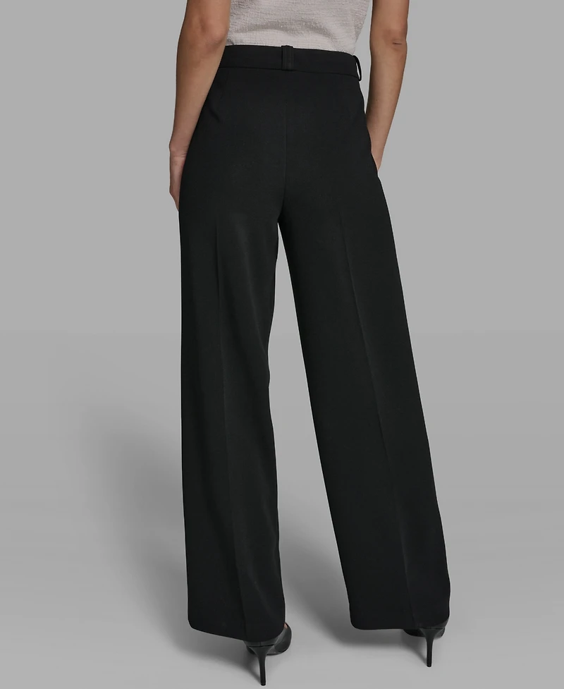Karl Lagerfeld Paris Women's Patch Pocket Straight Pants
