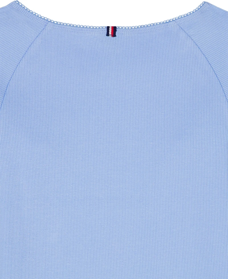 Tommy Hilfiger Girls' 7-16 Round Neck T-Shirt