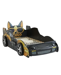 Streamdale Furniture Cool Cartoon Car Bed - Kids' Racing Bed with Stylish Dog Design