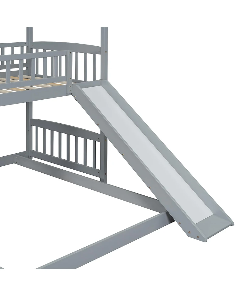 Streamdale Furniture Streamdale Twin Bunk Bed with Drawers, Slide, White