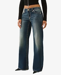 True Religion Women's Bobbi Low-Rise Baggy Jeans