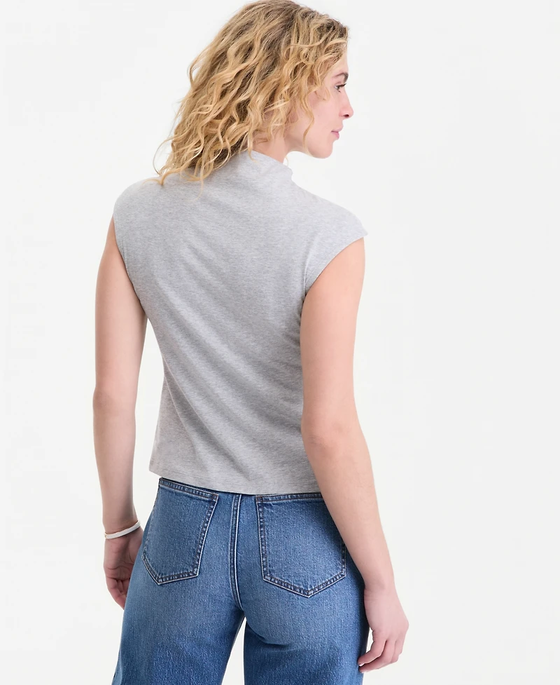 On 34th Women's Funnel Neck Sleeveless T-Shirt, Macy's Exclusive