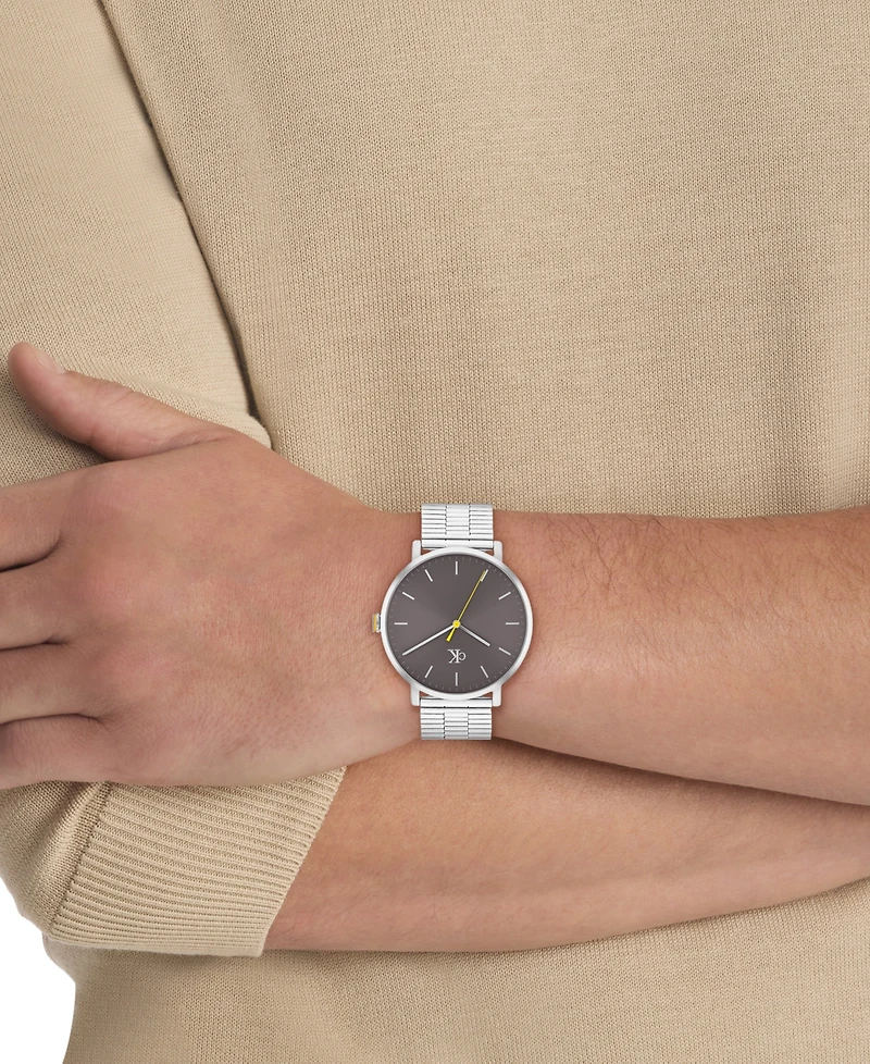 Calvin Klein Men's Real Silver Tone Stainless Steel Mesh Bracelet Watch