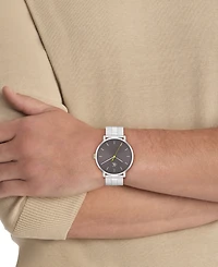 Calvin Klein Men's Real Silver Tone Stainless Steel Mesh Bracelet Watch