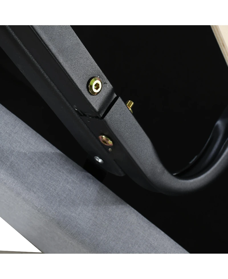 Streamdale Furniture Streamdale Twin Size Upholstered Platform Bed with a Hydraulic Storage System